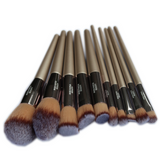 10 Piece Miss Papua Beauty Golden Brush Set